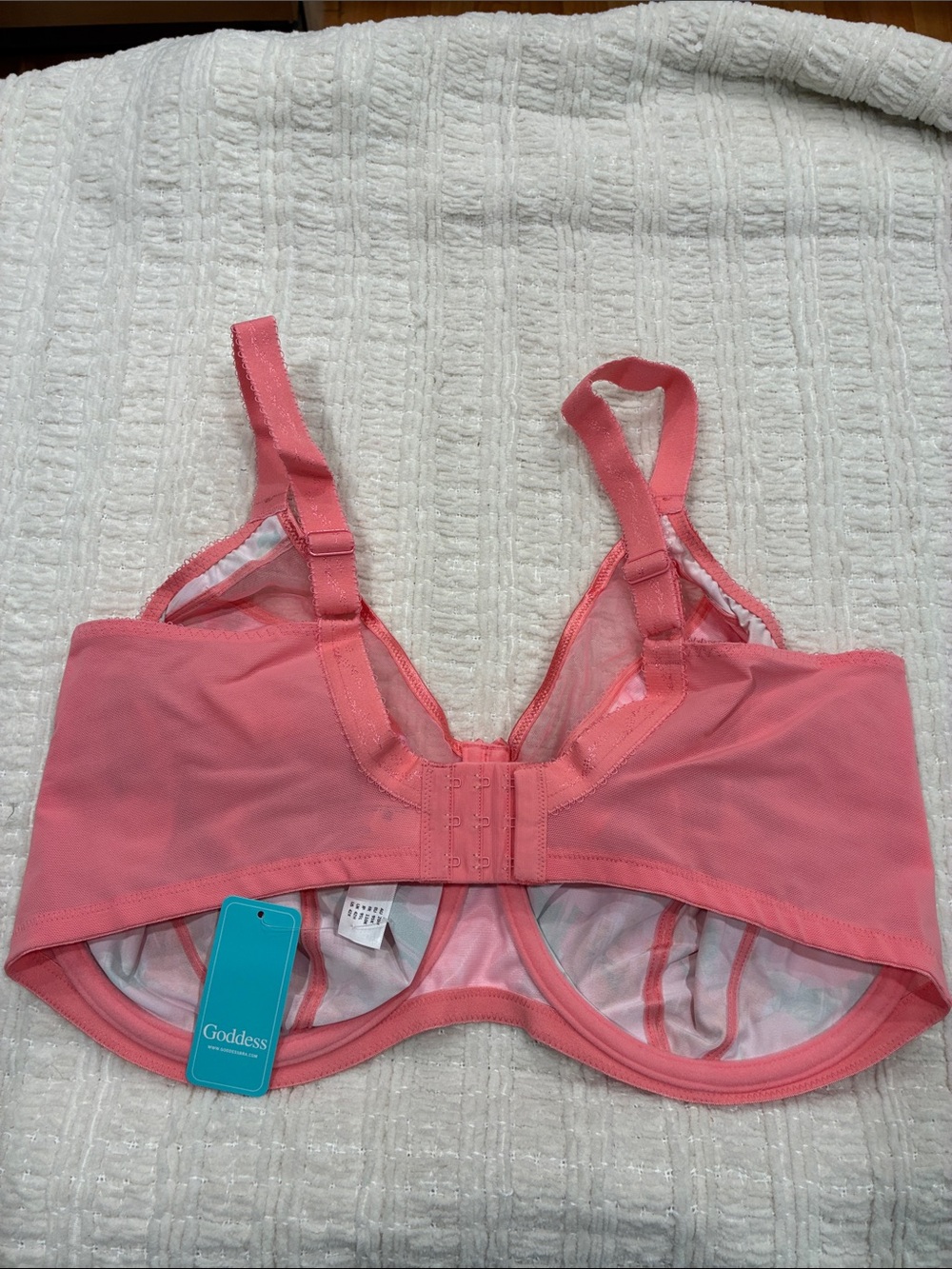 Goddess Rose Garden Pink Floral Underwire Bra 42K NWT - Picture 4 of 5